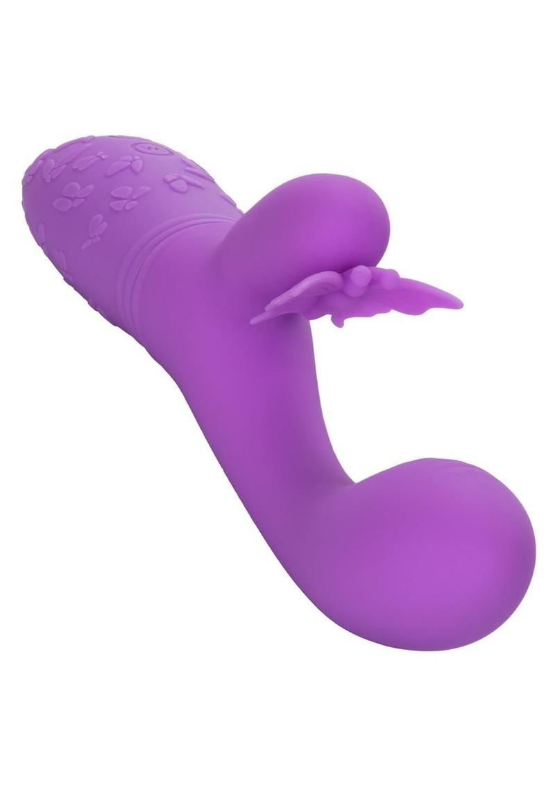 Rechargeable Butterfly Kiss Flutter Silicone Rabbit Vibrator