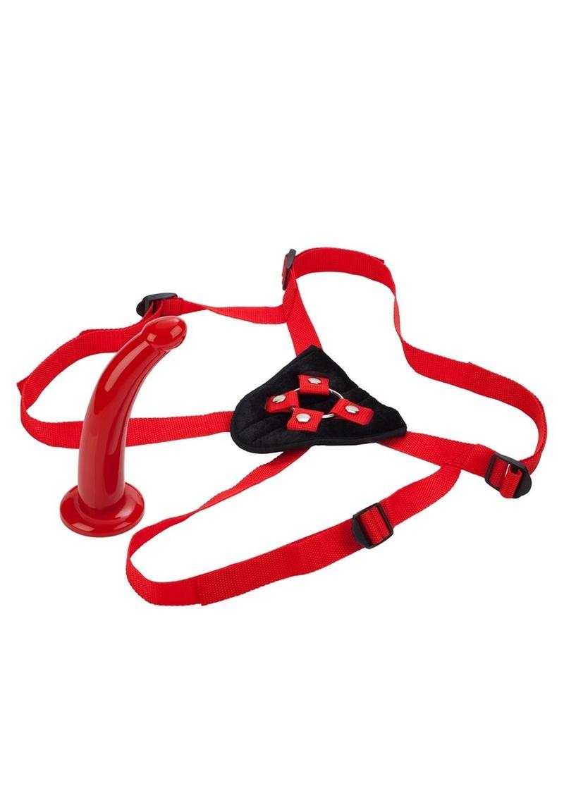 Red Rider Adjustable Strap-On with Dildo