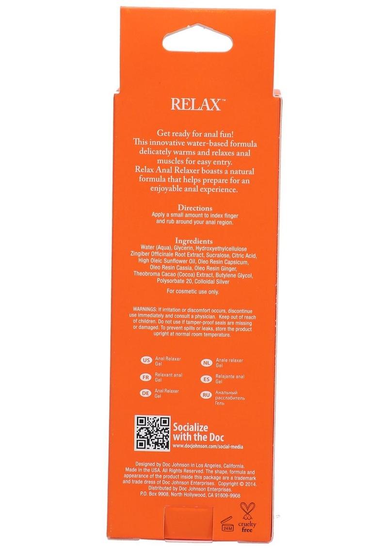 Relax Anal Relaxer For Everyone Water Based Lubricant