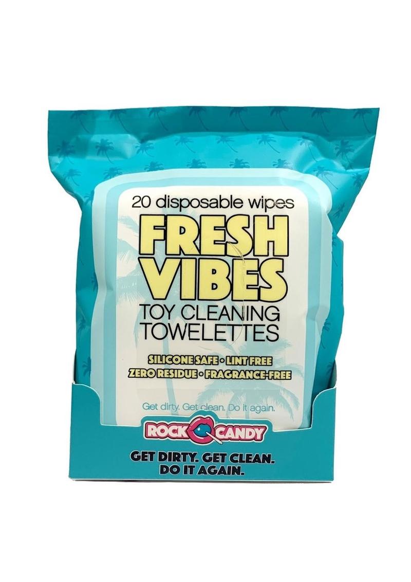 Rock Candy Fresh Vibes Toy Cleaning Wipes Travel - 20 Count/Pack