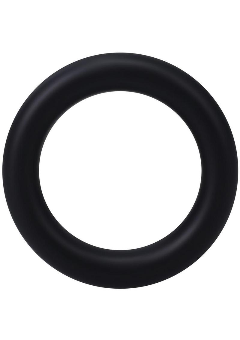 Rock Solid The Silicone Gasket Cock Ring - Black - Medium