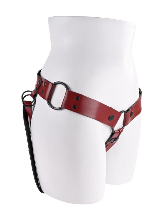 Saffron Monte Strap-On Harness - Black/Red