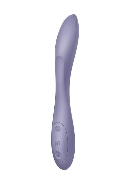Satisfyer G-Spot Flex 2 Rechargeable Silicone Vibrator - Dark - Purple/Violet