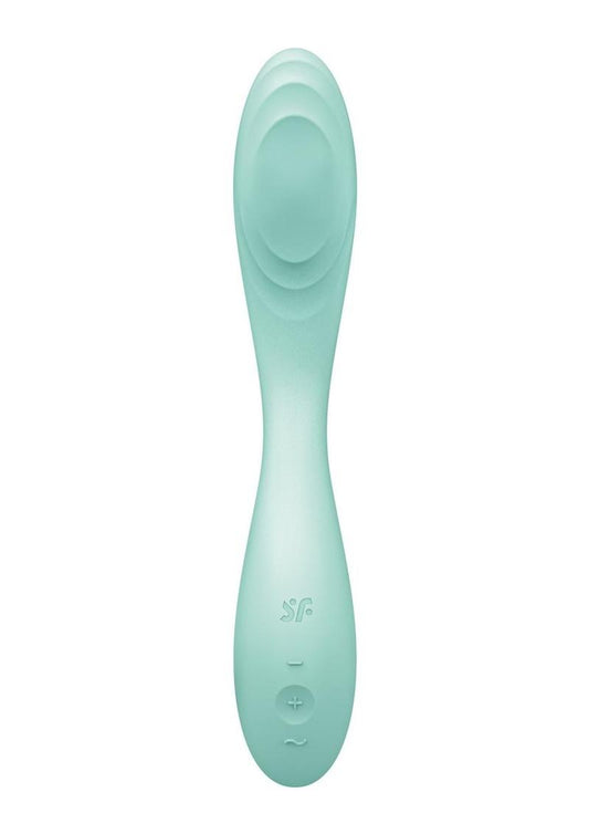 Satisfyer Rrrolling Pleasure Rechargeable Silicone Vibrator - Green/Mint