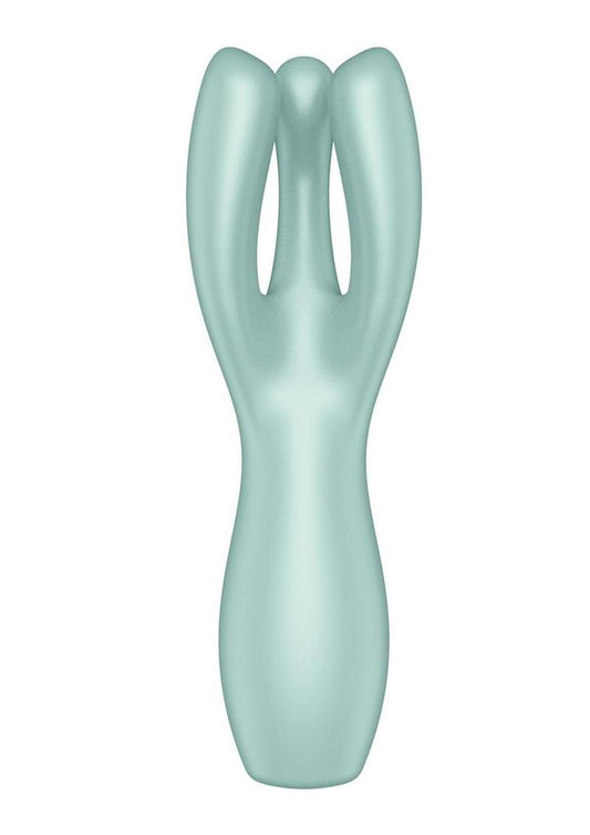 Satisfyer Threesome 3 Rechargeable Silicone Stimulator - Green/Mint