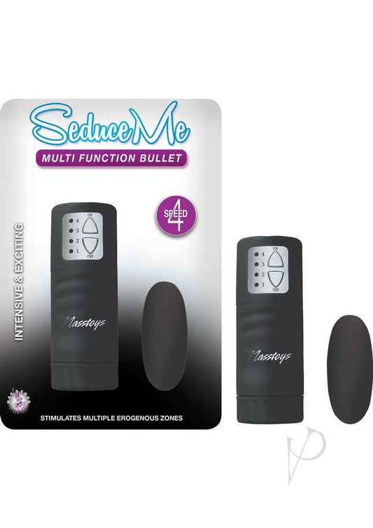 Seduce Me Multi Function Bullet with Remote Control - Black