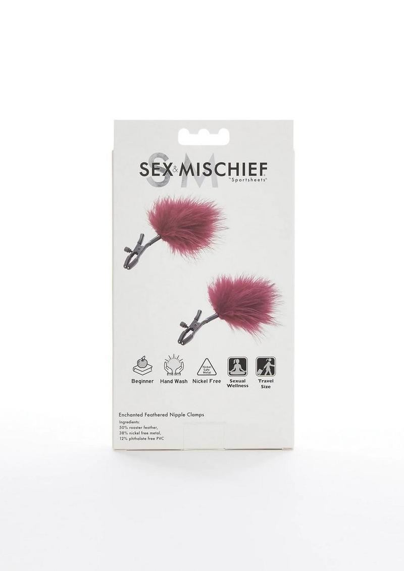 Sex and Mischief Enchanted Feather Nipple Clamps