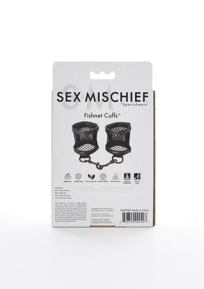 Sex and Mischief Fishnet Cuffs
