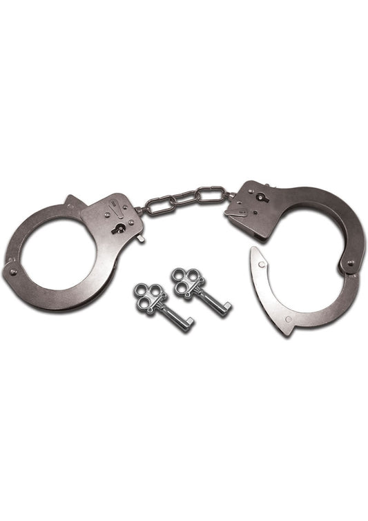 Sex and Mischief Metal Handcuffs - Metal/Silver