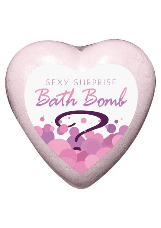 Sexy Surprise Bath Bomb Strawberry Champagne Scented - Pink