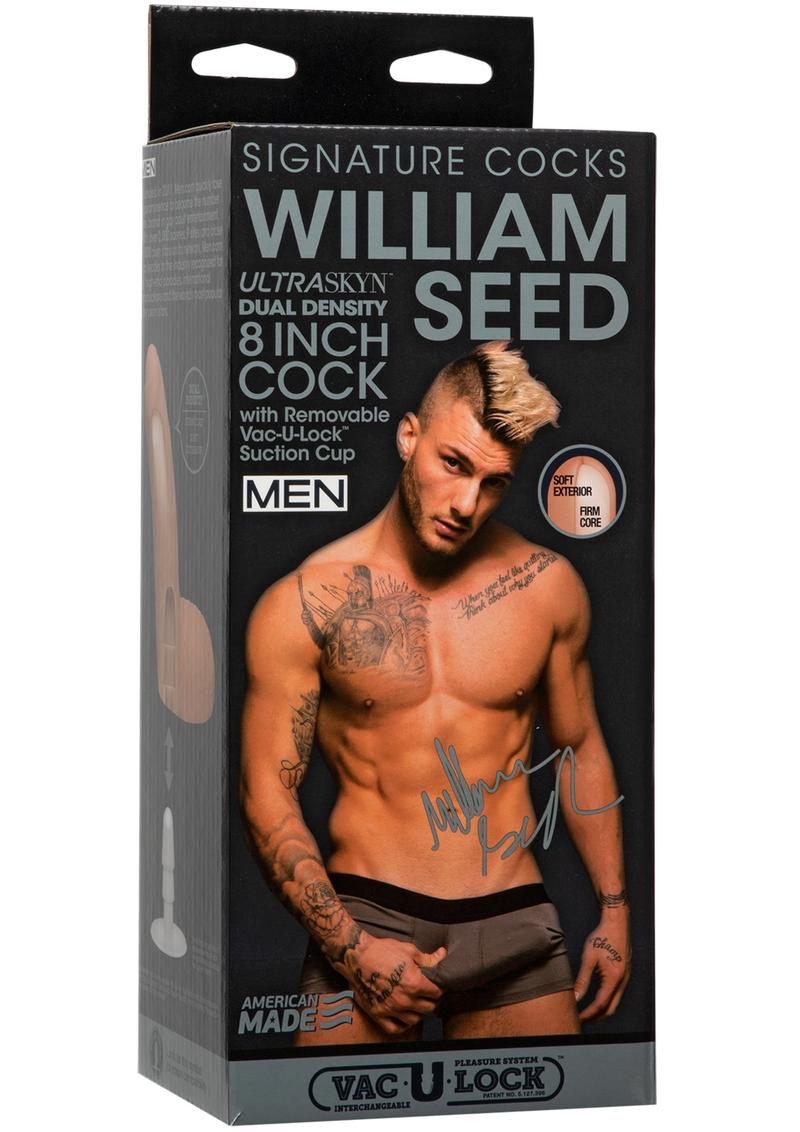 Signature Cocks William Seed Dildo - Vanilla - 8in