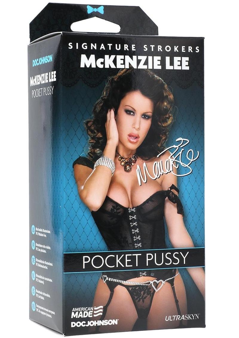 Signature Strokers Mckenzie Lee Ultraskyn Pocket Masturbator - Pussy - Vanilla