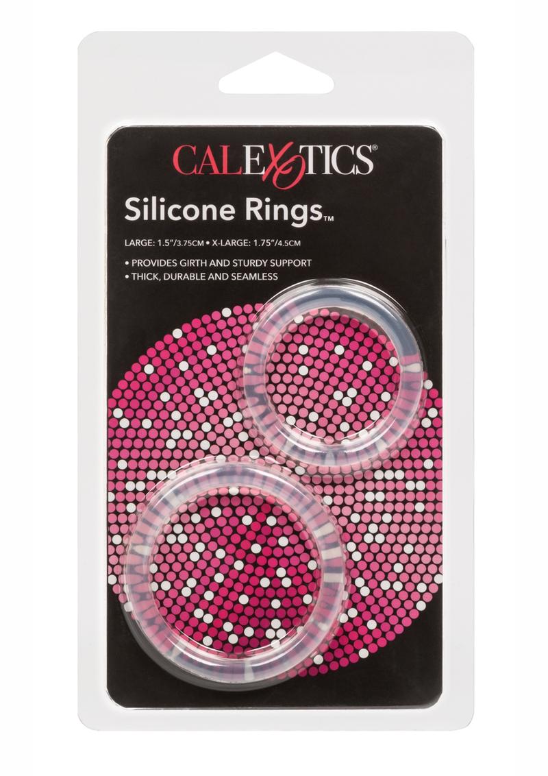 Silicone Rings Cock Rings - Clear - 2 Per Set