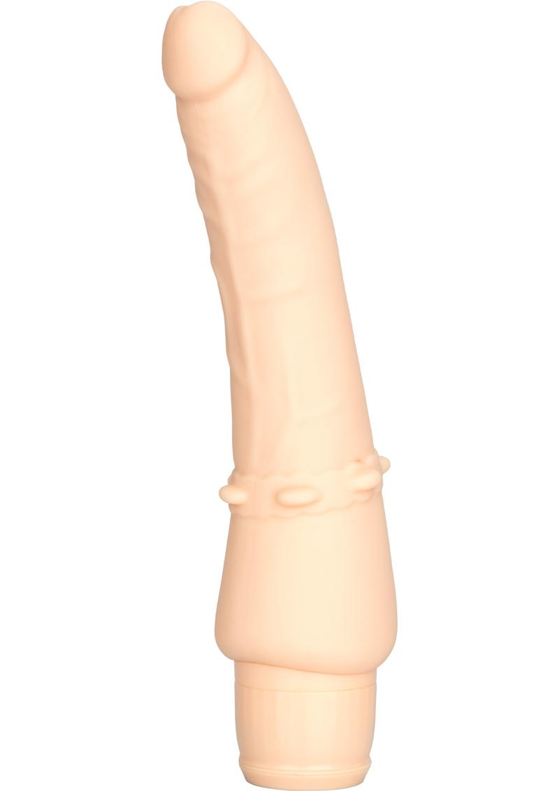 Silicone Stud Stiffy Vibrator - Ivory/Vanilla