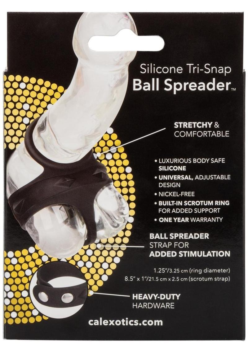 Silicone Tri-Snap Ball Spreader Cock Ring