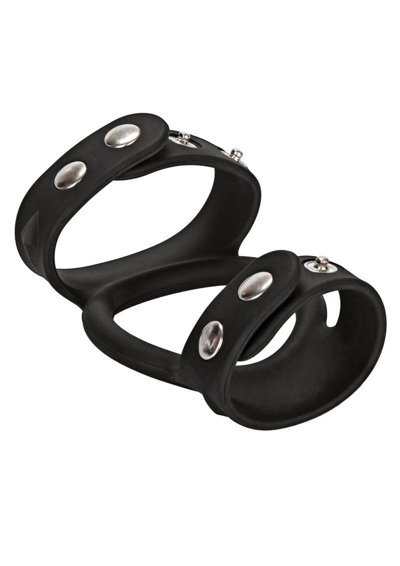 Silicone Tri-Snap C and B Cage Cock Ring