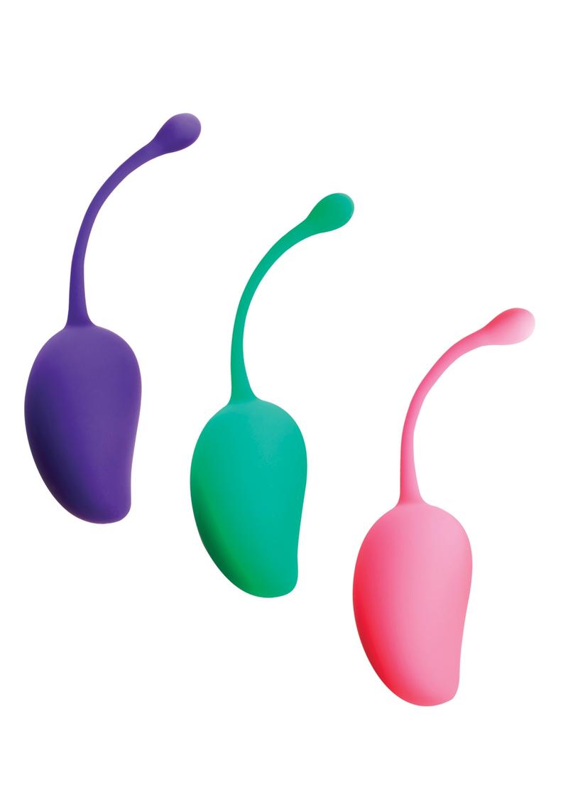 Sincerely Silicone Kegel Exercise System Kit - Assorted Colors - 3 Pack