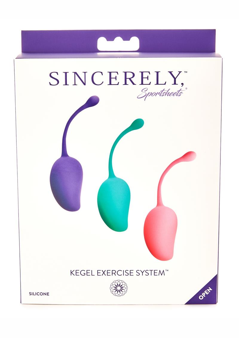 Sincerely Silicone Kegel Exercise System Kit - Assorted Colors - 3 Pack
