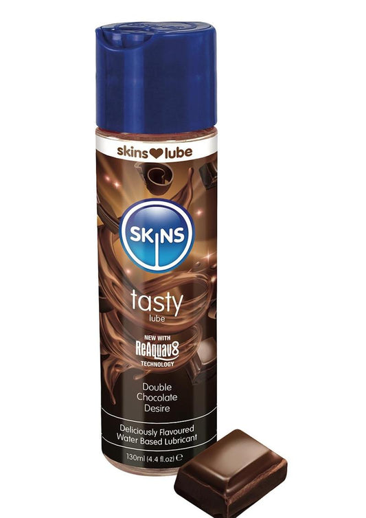 Skins Double Chocolate Water Based Lubricant - 4.4oz