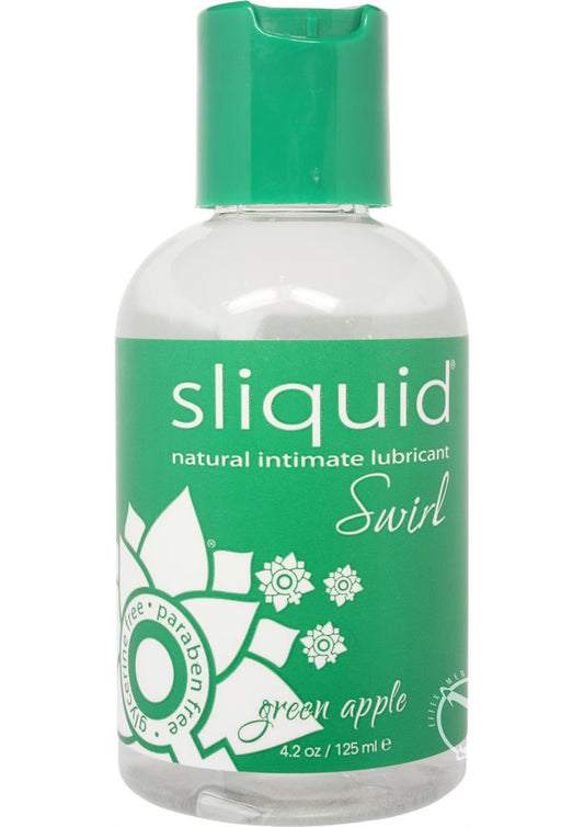 Sliquid Naturals Swirl Water Based Flavored Lubricant Green Apple Tart - 4.2oz