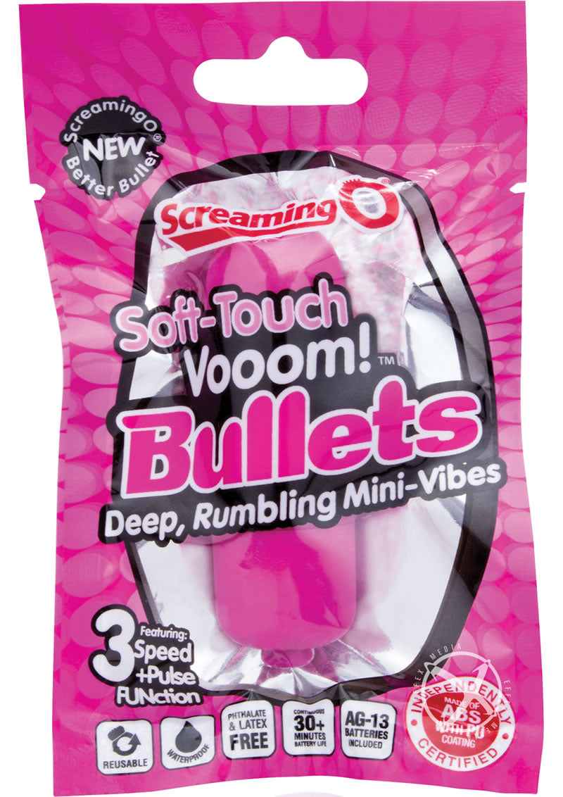 Soft Touch Vooom Bullets Reuseable Latex Free Waterproof - Pink