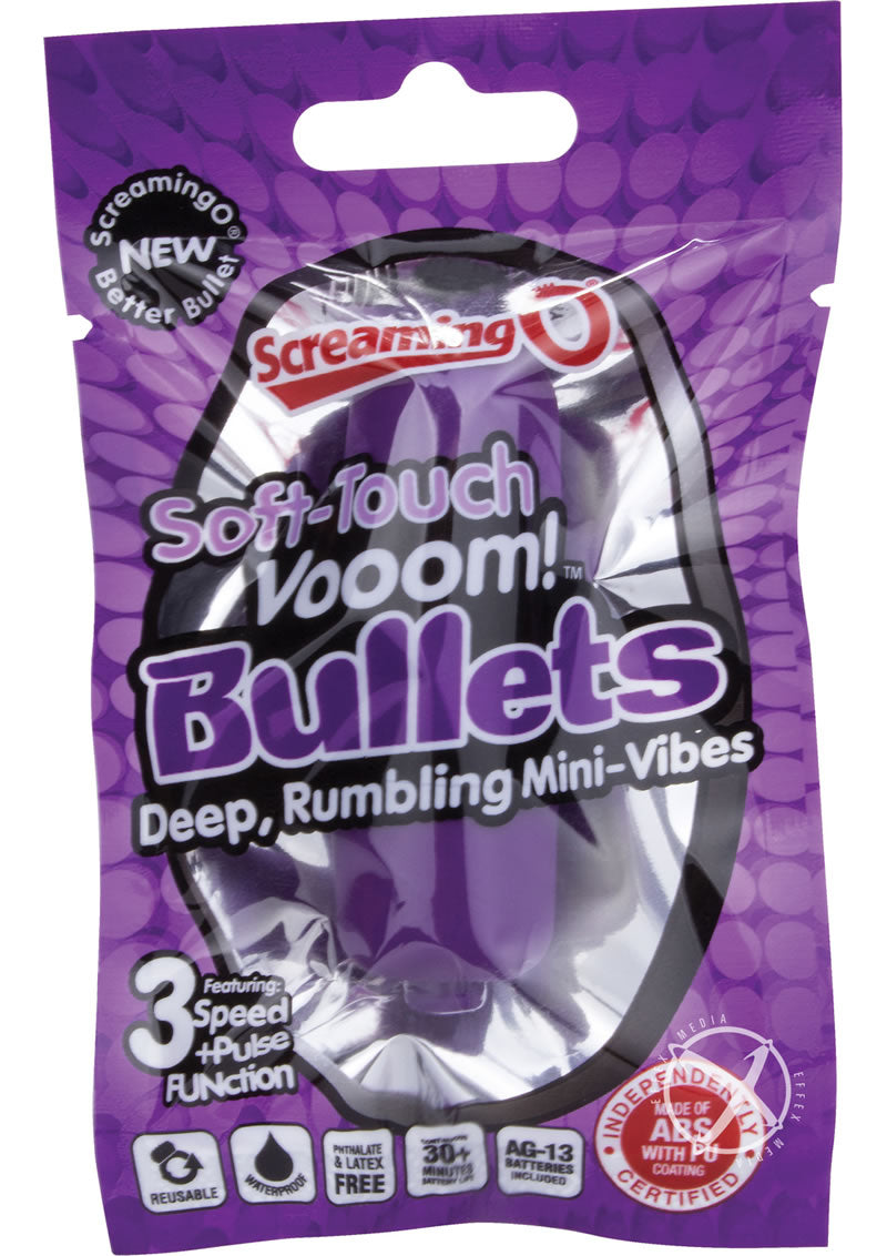 Soft Touch Vooom Bullets Reuseable Latex Free Waterproof - Purple