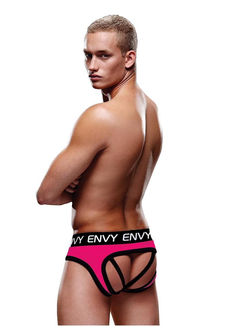 Solid Envy Jock - Black/Pink - Medium/Small