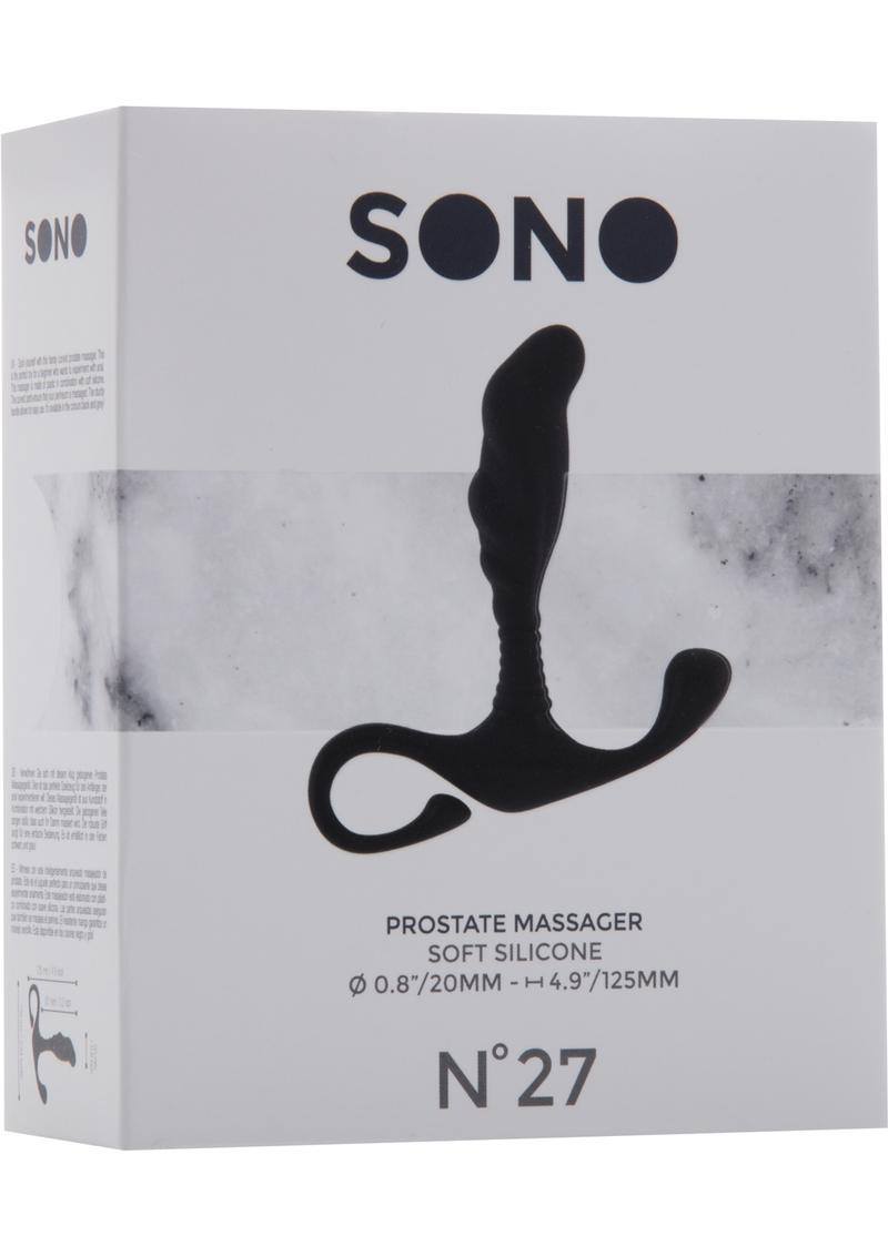 Sono No 27 Silicone Prostate Massager - Black