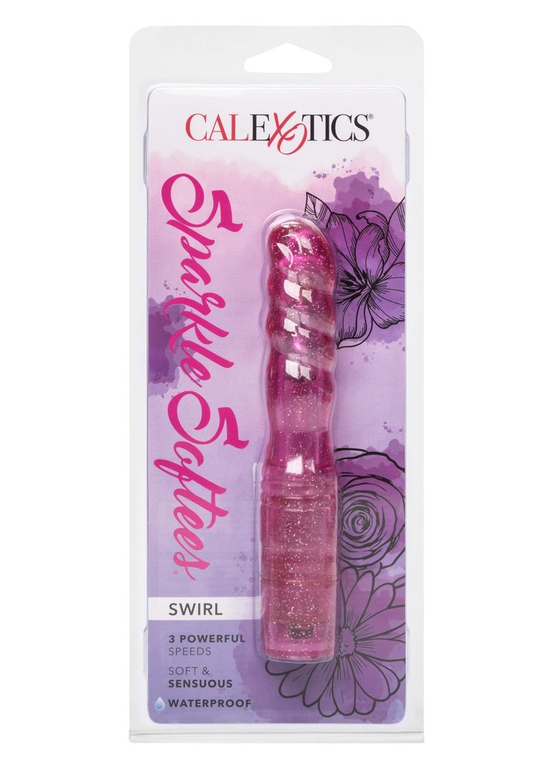 Sparkle Softees Swirl Vibrator - Pink/Red