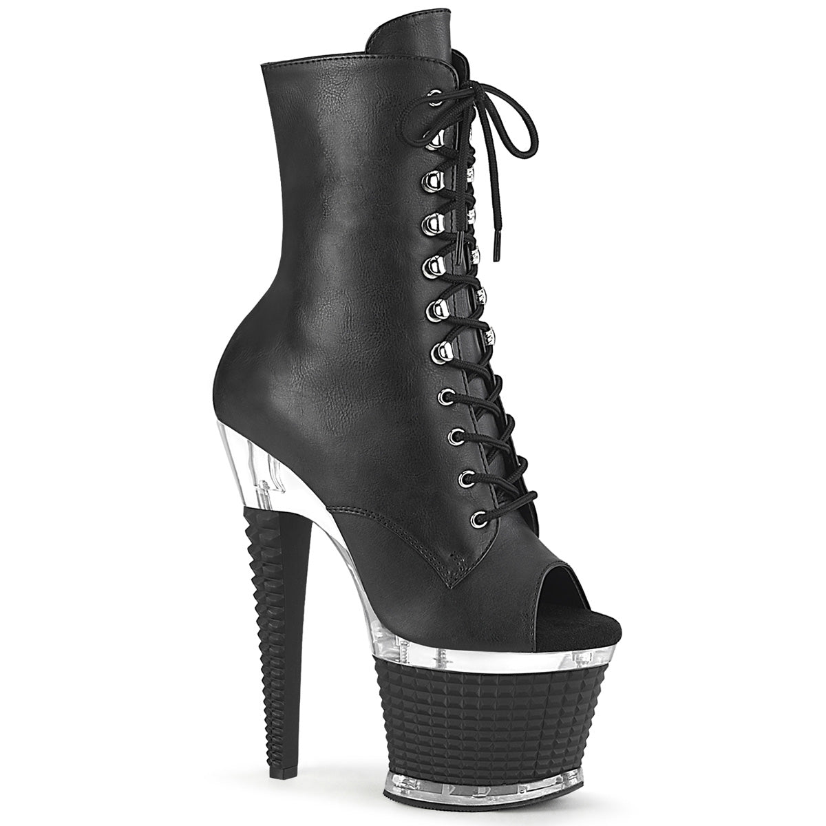 Boots Open Toe Mid Calf 7 inch heels