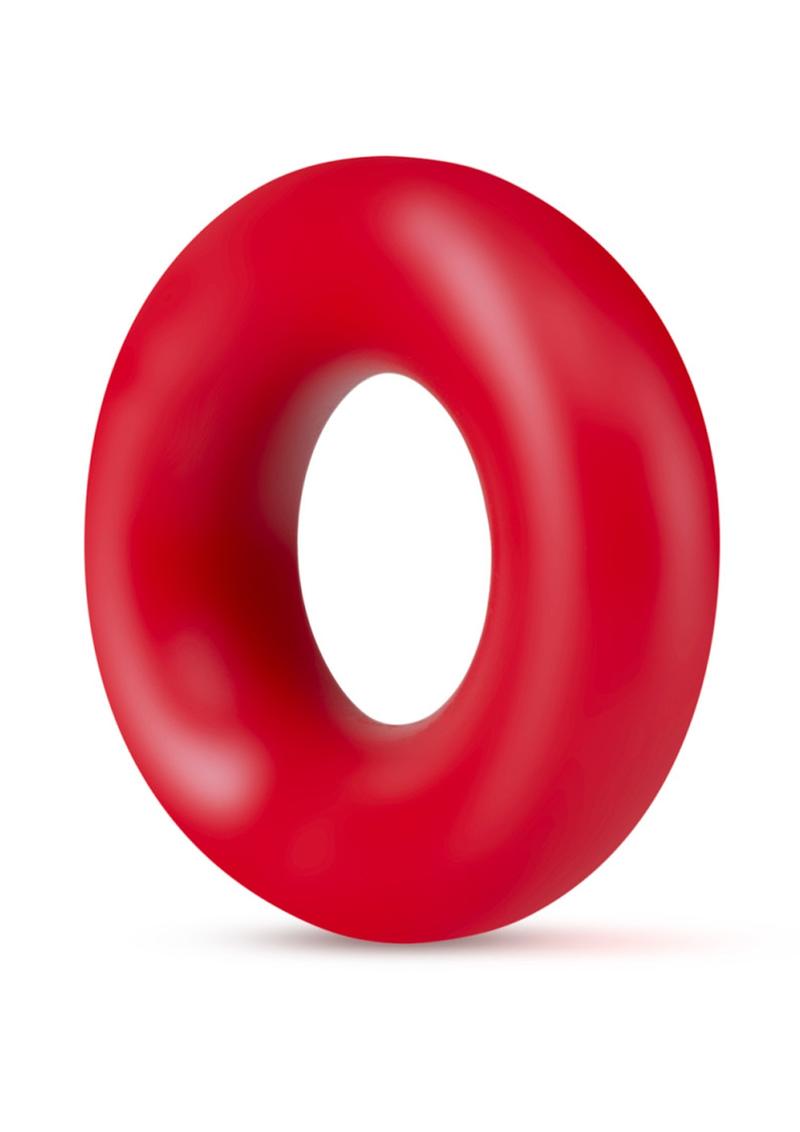 Stay Hard Donut Cock Rings - Red - 2 Pack