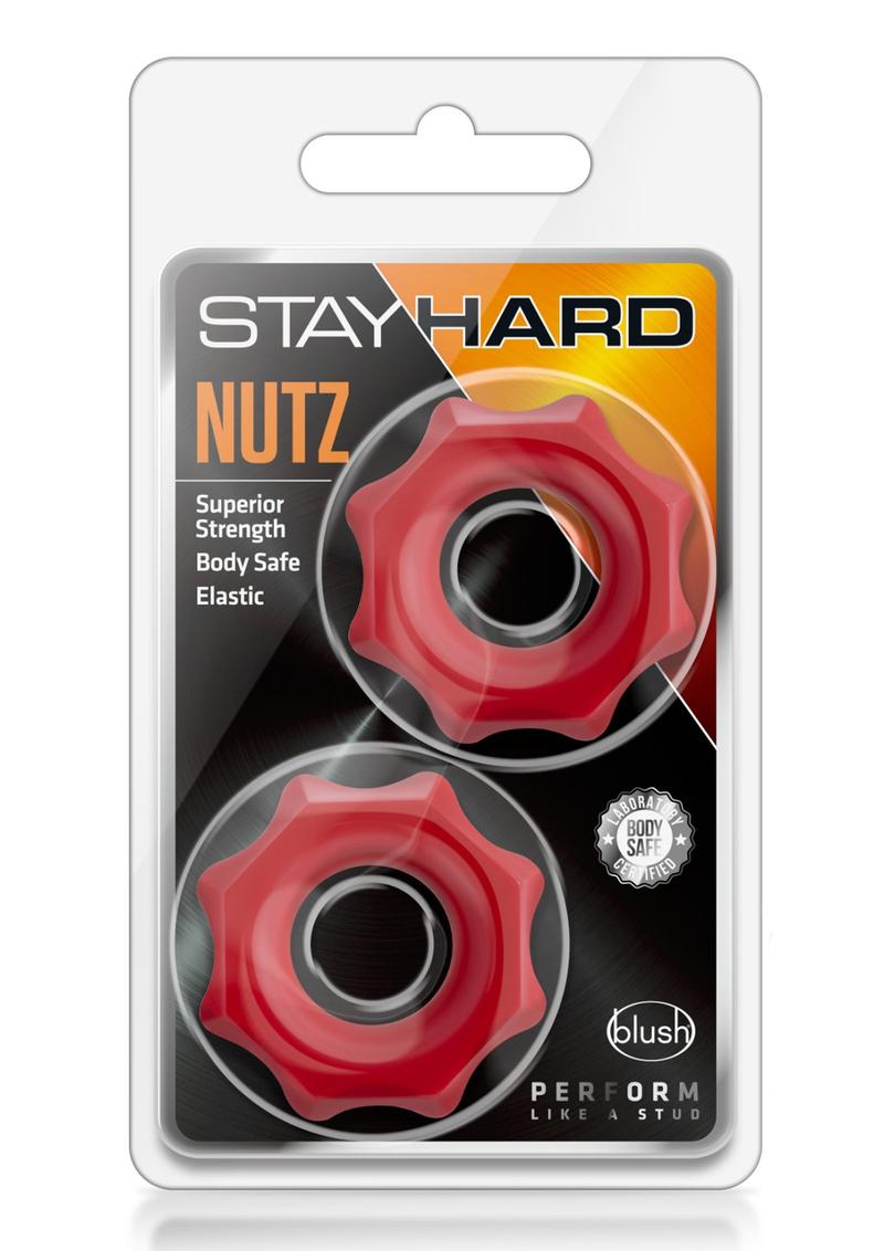 Stay Hard Nutz Cock Ring - Red