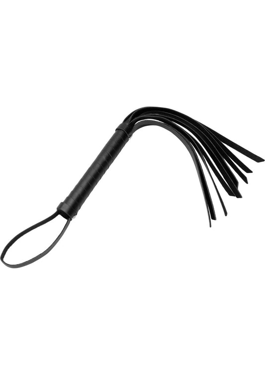 Strict Leather Cat Tails Pu Leather Hand Whip - Black