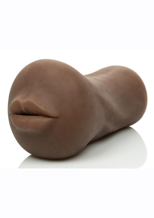 Stroke It Realistic Stroker - Mouth - Chocolate