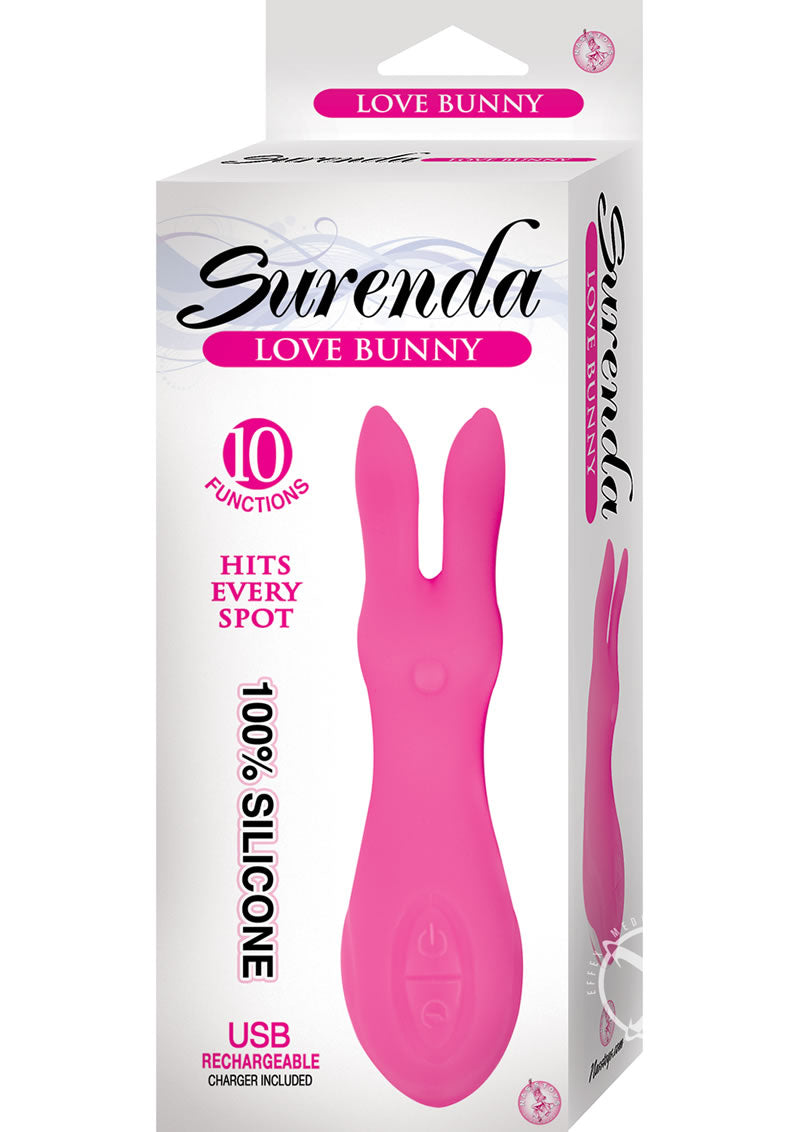 Surenda Love Bunny Silicone Rechargeable Vibrator - Pink