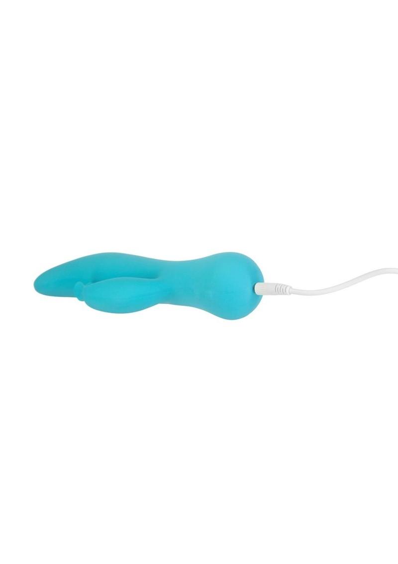 Swan The Kissing Swan Rechargeable Silicone Dual Action Rotate and Clitoral Vibrator