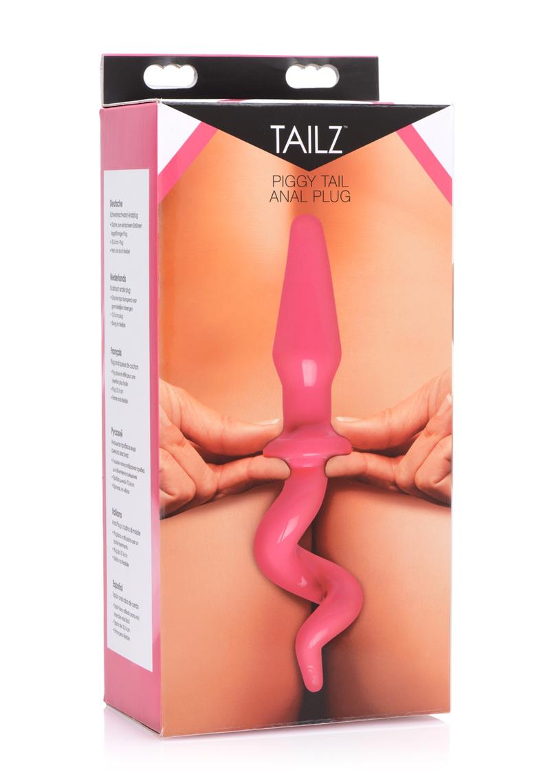 Tailz Piggy Tail Anal Plug - Pink