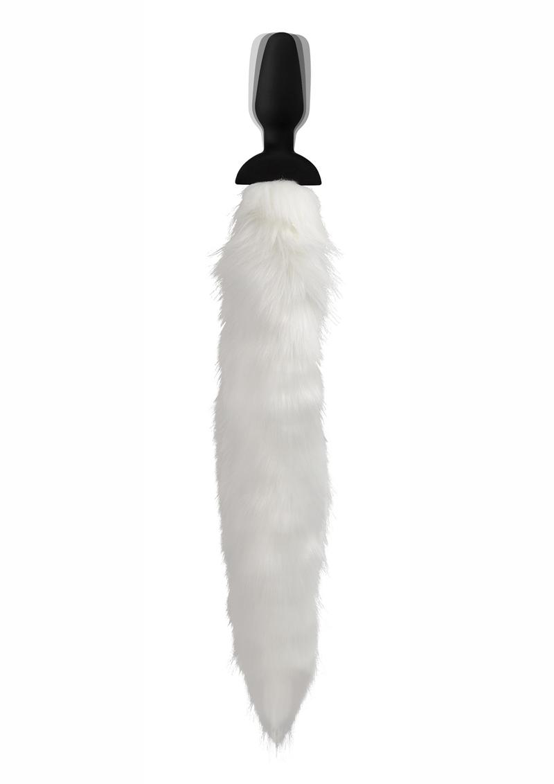 Tailz Vibrating Fox Tail - White