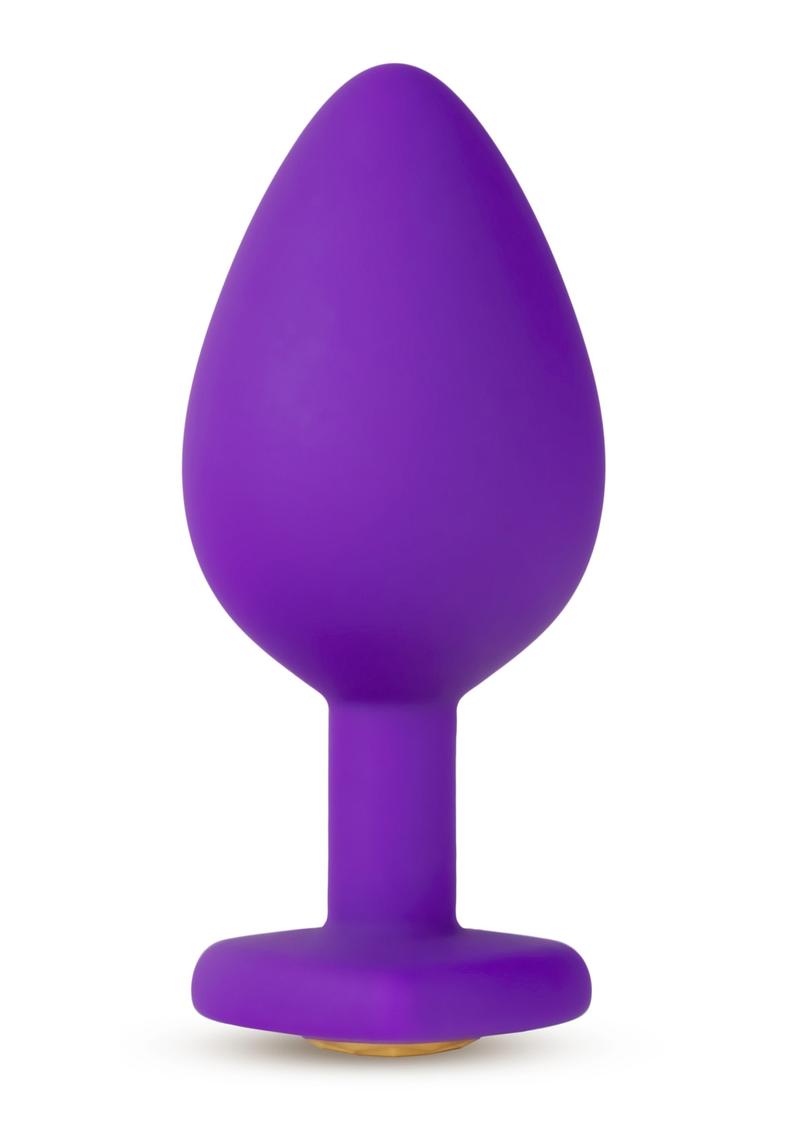 Temptasia Bling Plug Silicone Butt Plug - Purple - Medium