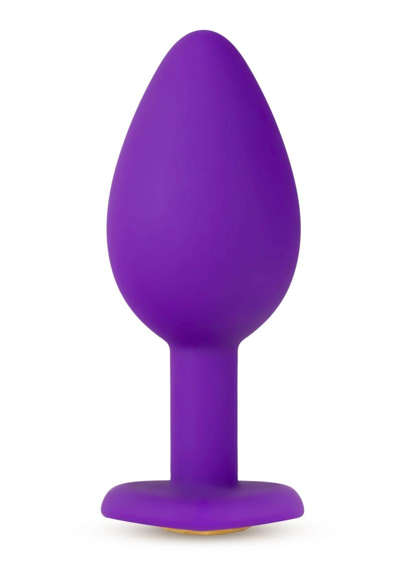 Temptasia Bling Plug Silicone Butt Plug - Purple - Small