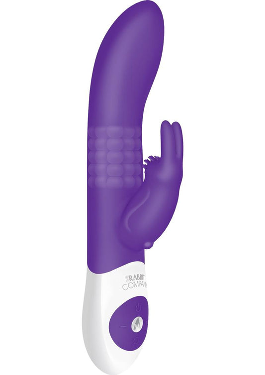The Beaded Rabbit Rechargeable Silicone G-Spot Vibrator - Purple