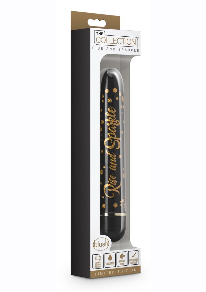The Collection Rise and Sparkle Vibrator - Black/Gold