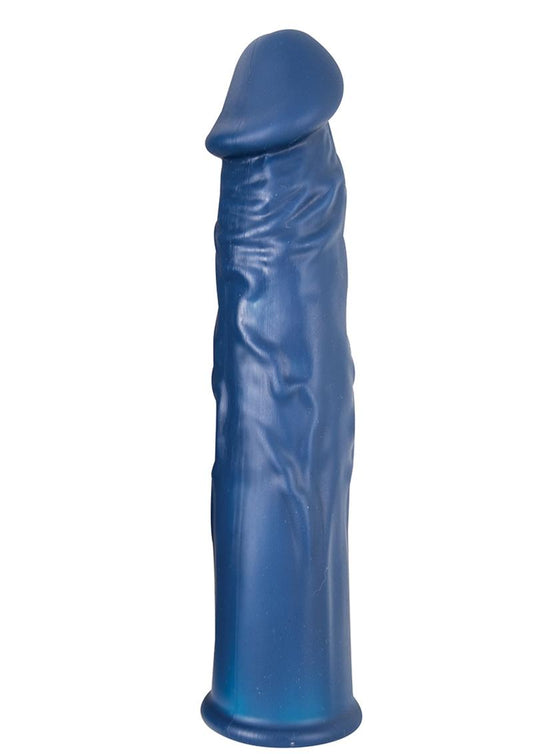 The Greatest Extender Silicone Penis Sleeve - Blue - 7.5in