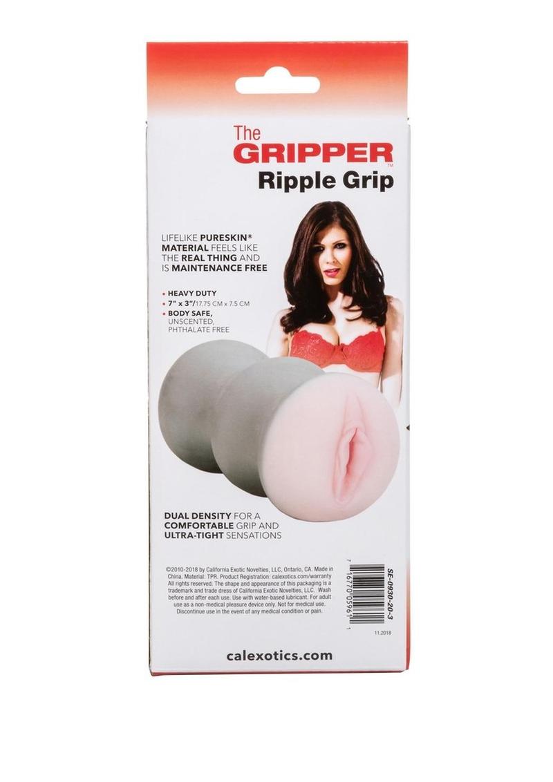 The Gripper Ripple Grip Dual Density Stroker - Pussy