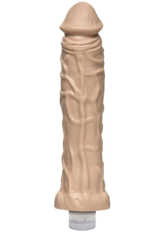 The Naturals Heavy Veined Thin Dildo - Flesh/Vanilla - 8in