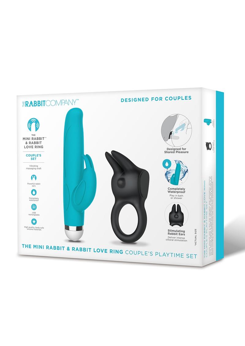 The Rabbit Company Mini Rabbit and C-Ring - Black/Blue - Set