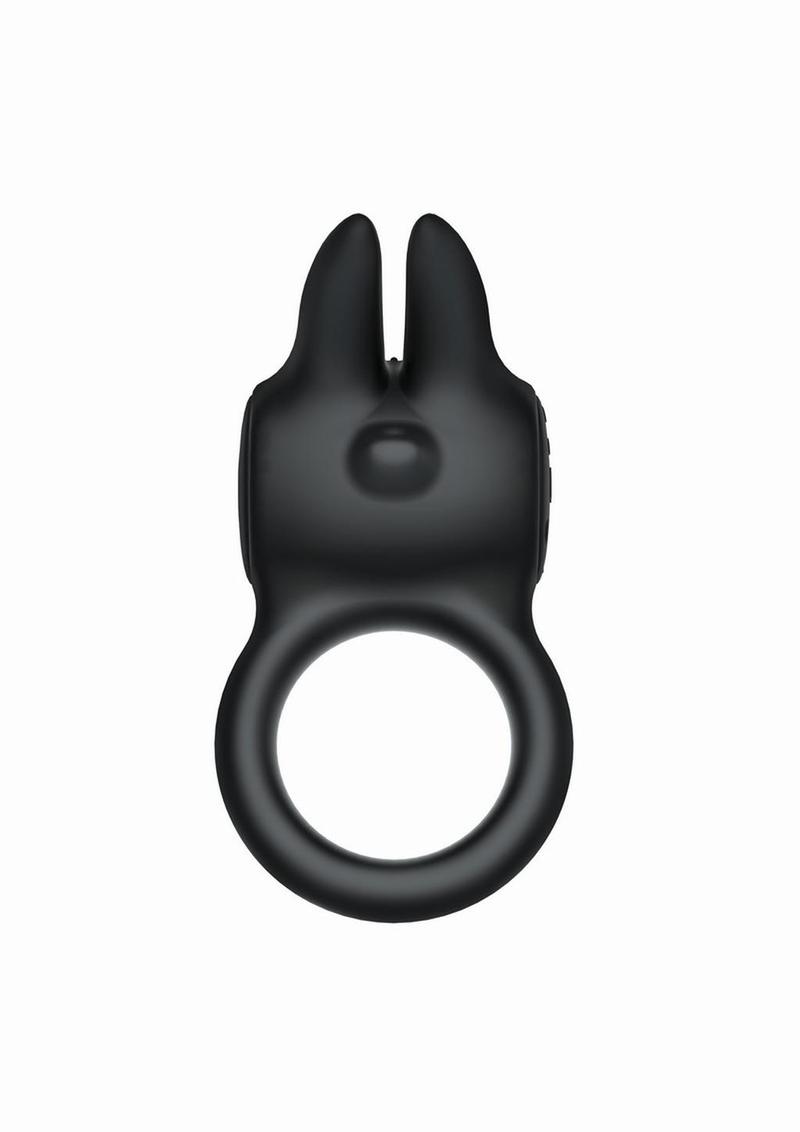 The Rabbit Love Ring Rechargeable Silicone Couples Ring
