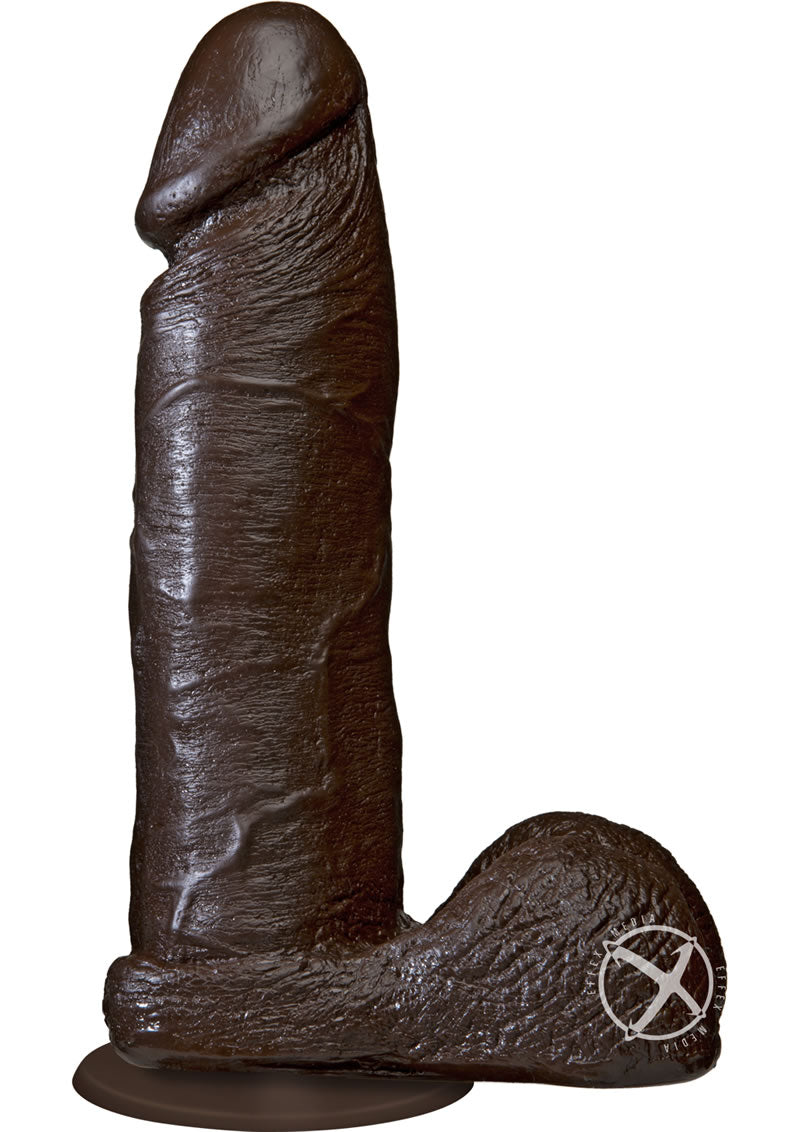 The Realistic Cock Dildo - Black - 8in