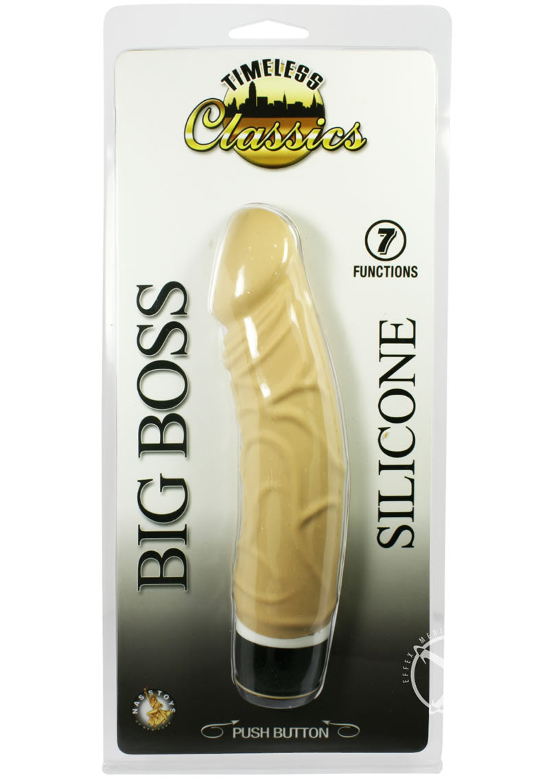 Timeless Classics Big Boss Silicone Vibrator - Flesh/Vanilla