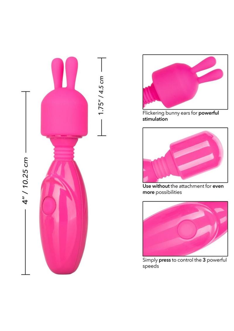 Tiny Teasers Bunny USB Rechargeable Mini Vibrator Silicone Rabbit Head Waterproof